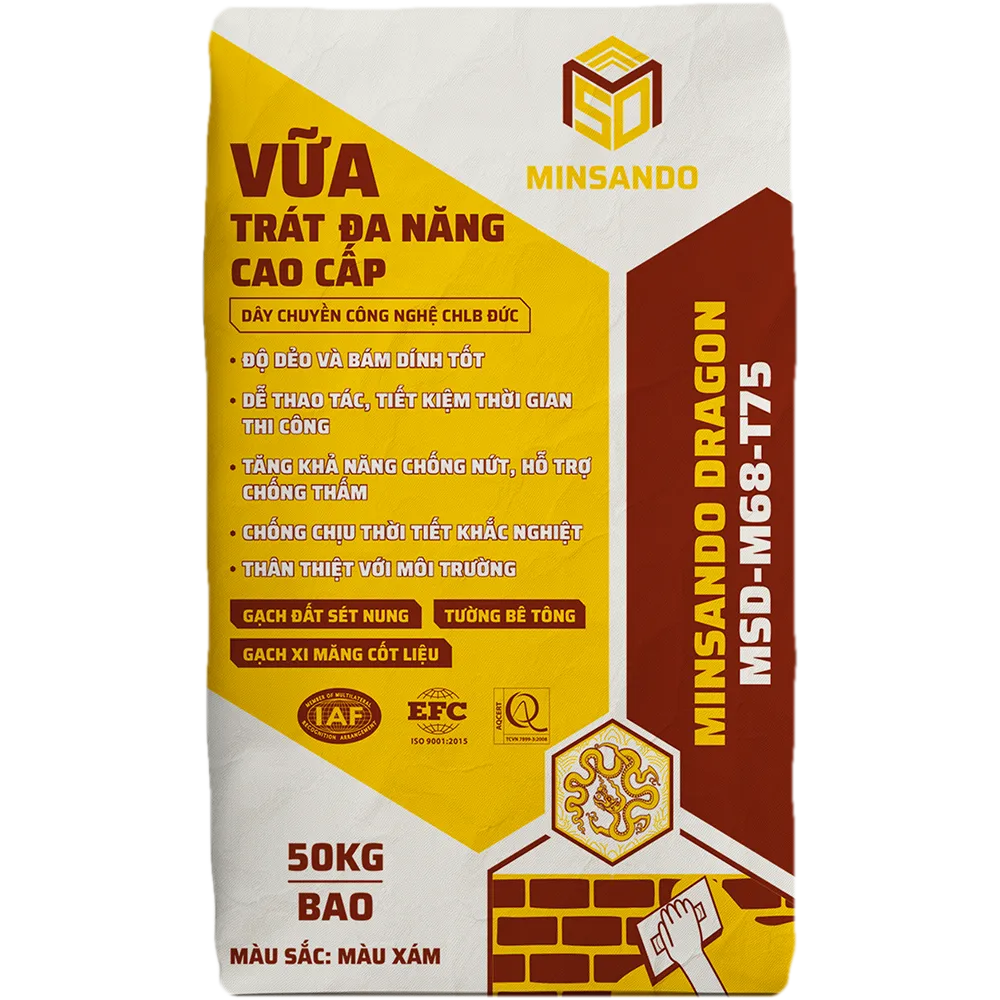 Vữa trát đa năng cao cấp MINSANDO MSD-M68-T75